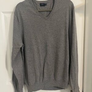 J. Crew Charcoal V-Neck Men's Sweater